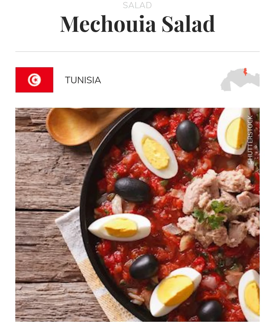 La Méchouia 4 ème dans le Top 10 des meilleures salades au monde