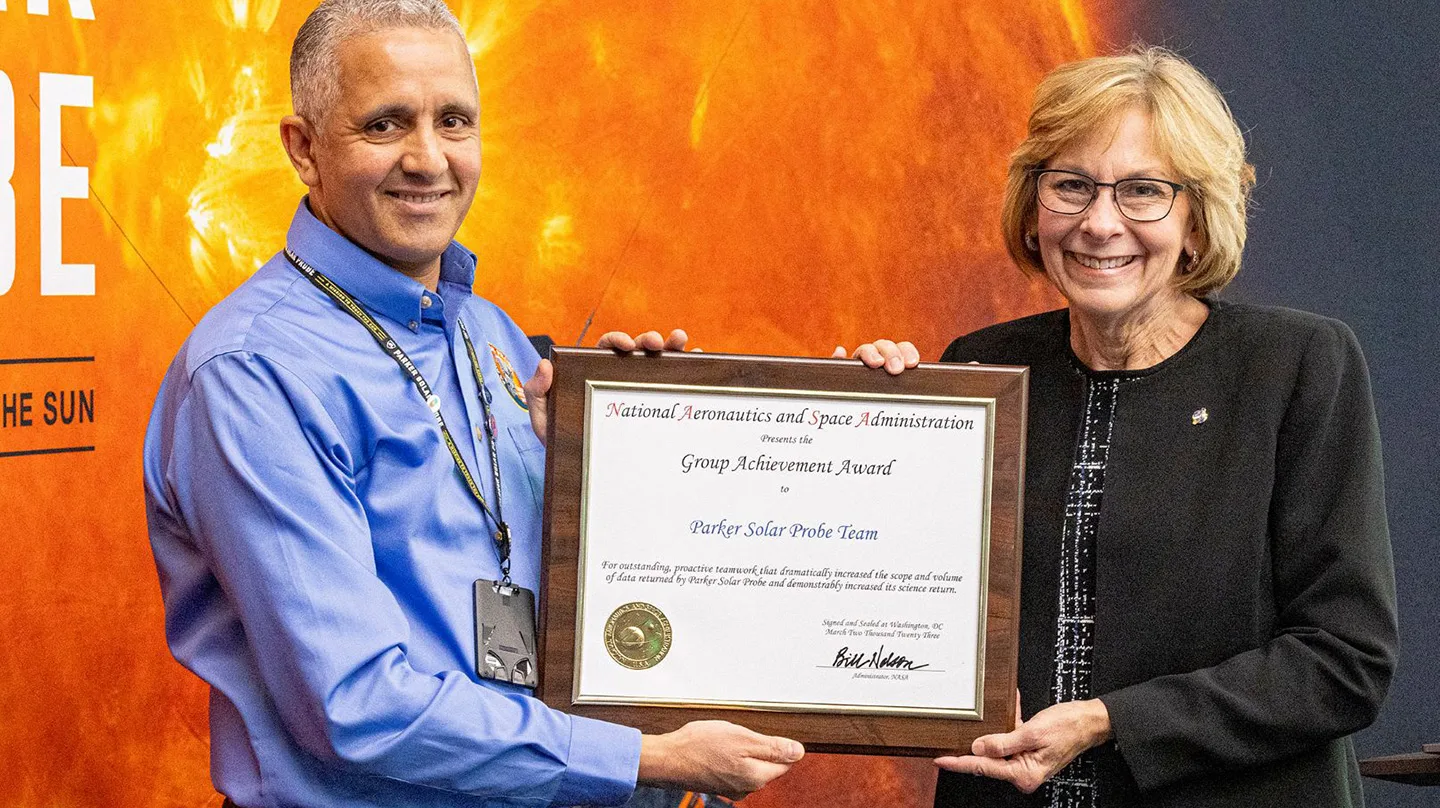 équipe sonde Parker Solar Probe remporte honneurs NASA