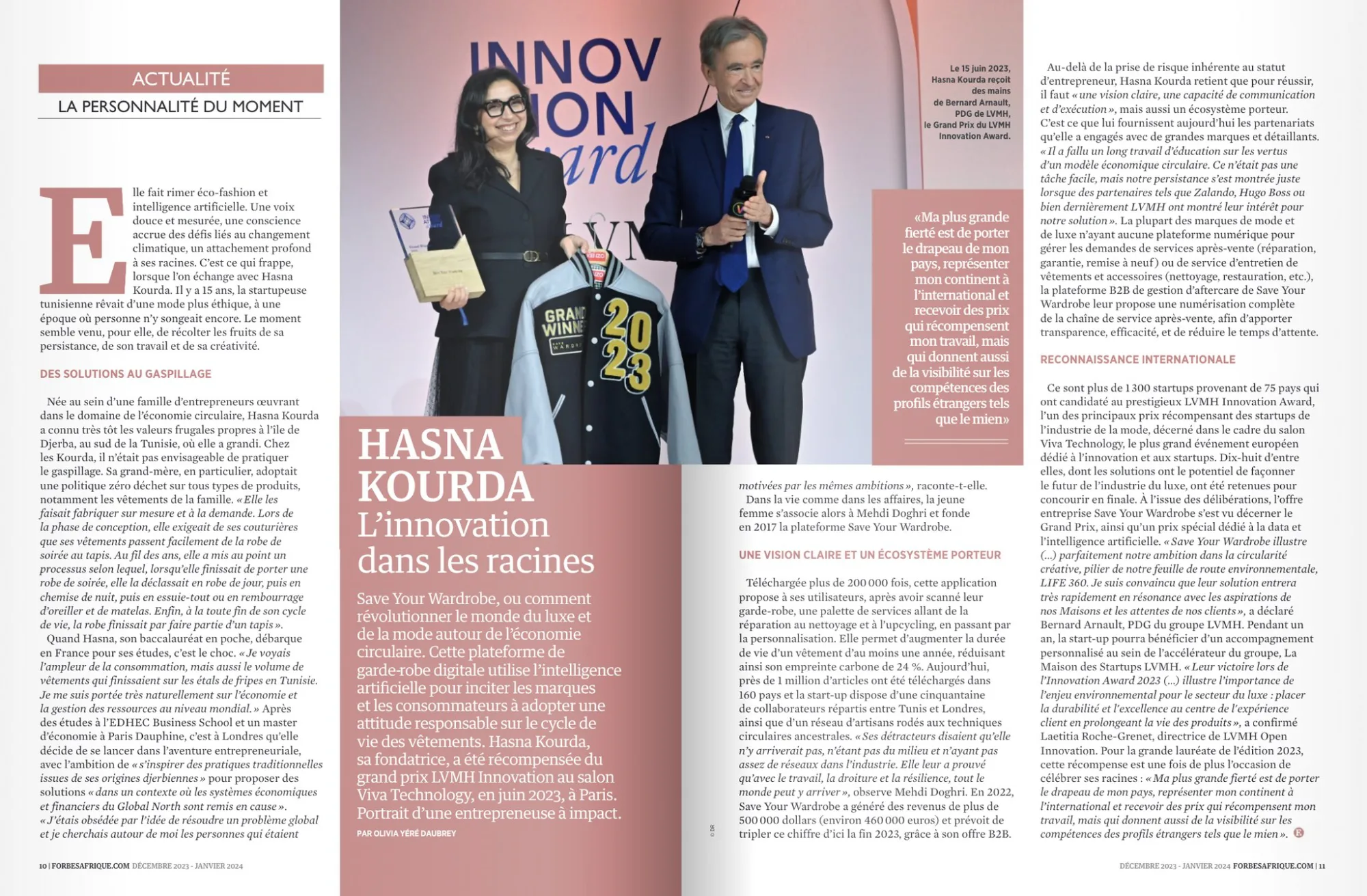 Hasna Kourda Éthique Mode selon Forbes Afrique