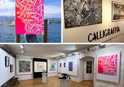 Le calligraphe tunisien « The Inkman » expose son œuvre à Genève