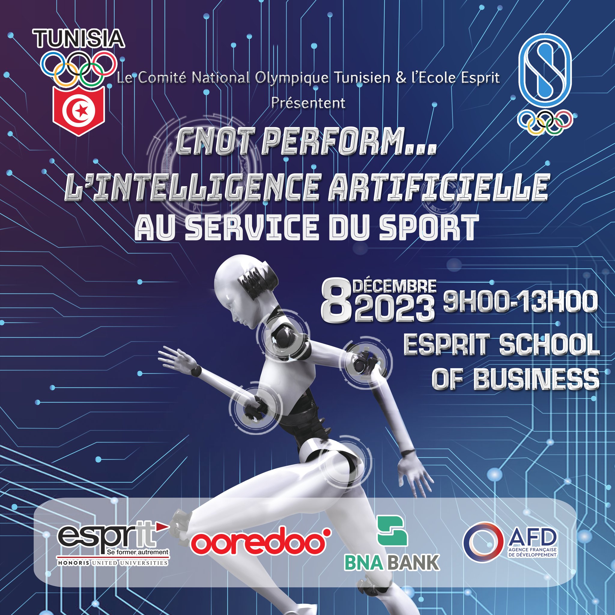 CNOT CNOT PERFORM Révolution Intelligence Artificielle Optimisation des Performances Sportives Tunisie