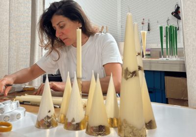 Cyrine Boussena Allani – Fondatrice de la marque L’ATELIER DU FIGUIER – Artisan d’Art etMaître Cirier